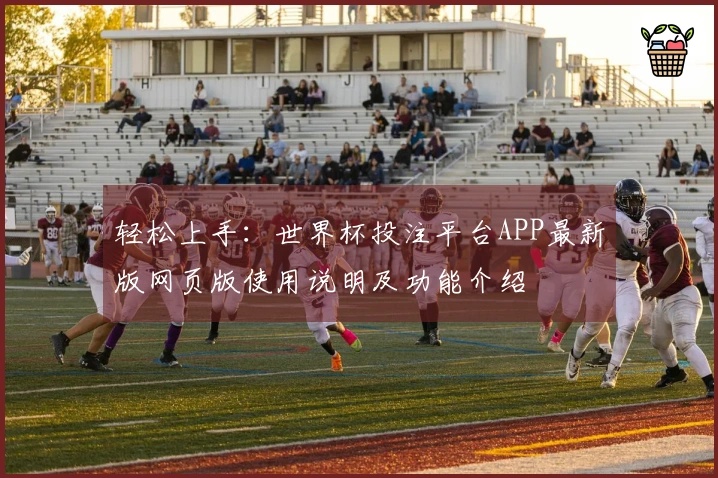 轻松上手：世界杯投注平台APP最新版网页版使用说明及功能介绍