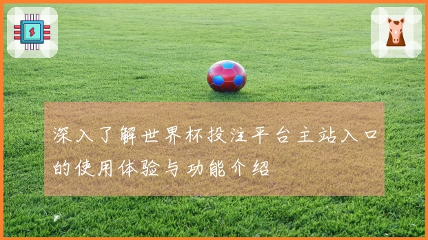 深入了解世界杯投注平台主站入口的使用体验与功能介绍